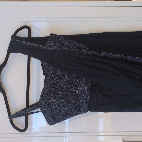 Beaded Blue Crop Top - Picture 11 of 12